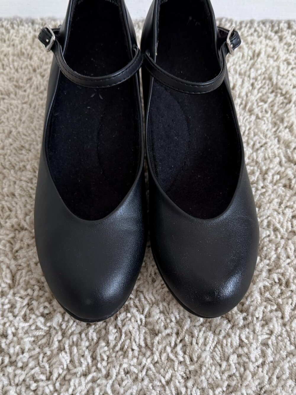 Capezio Womens Jr. Footlight 1.5" Heel Character Shoes Black Size 6.5 - Picture 5 of 9